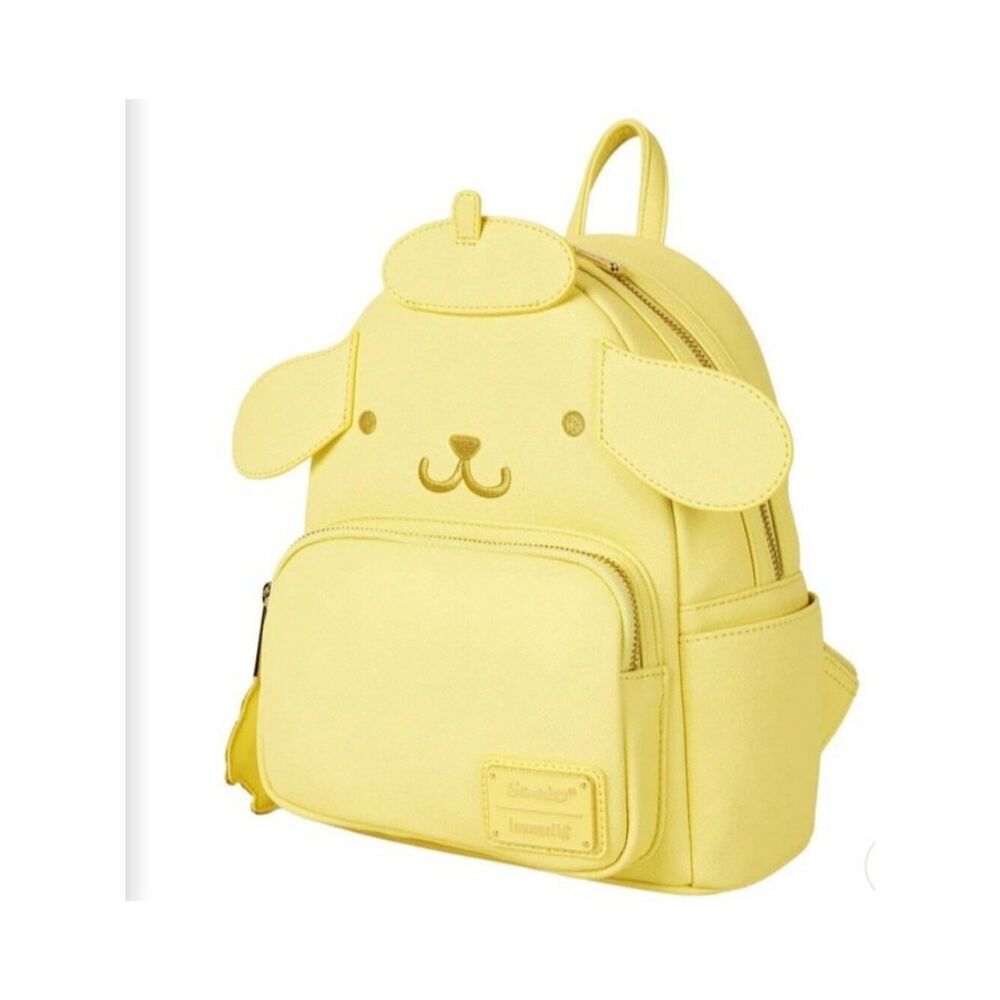 Loungefly Sanrio Pompompurin Monochrome Cosplay Mini Backpack Yellow NWT - Picture 2 of 8